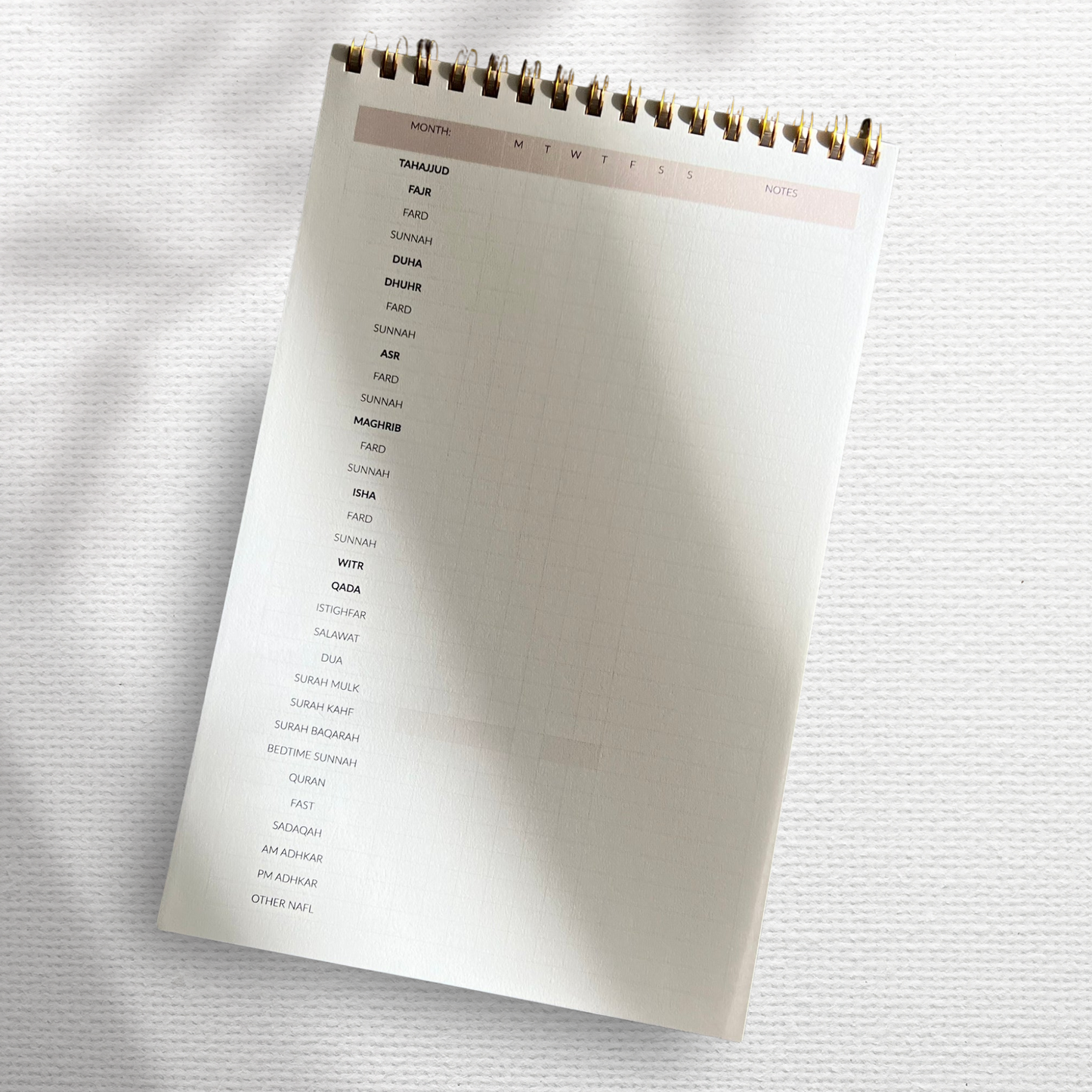 IBADAH TRACKER NOTEPAD